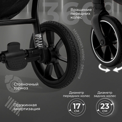 Детская прогулочная коляска для двойни Sweet Baby Donna Gray