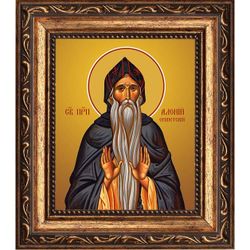 Алоний Египетский преподобный. Икона на холсте.