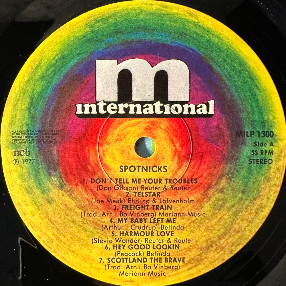 Original Spotnicks ‎– The Great Snowman (Европа 1977г.)