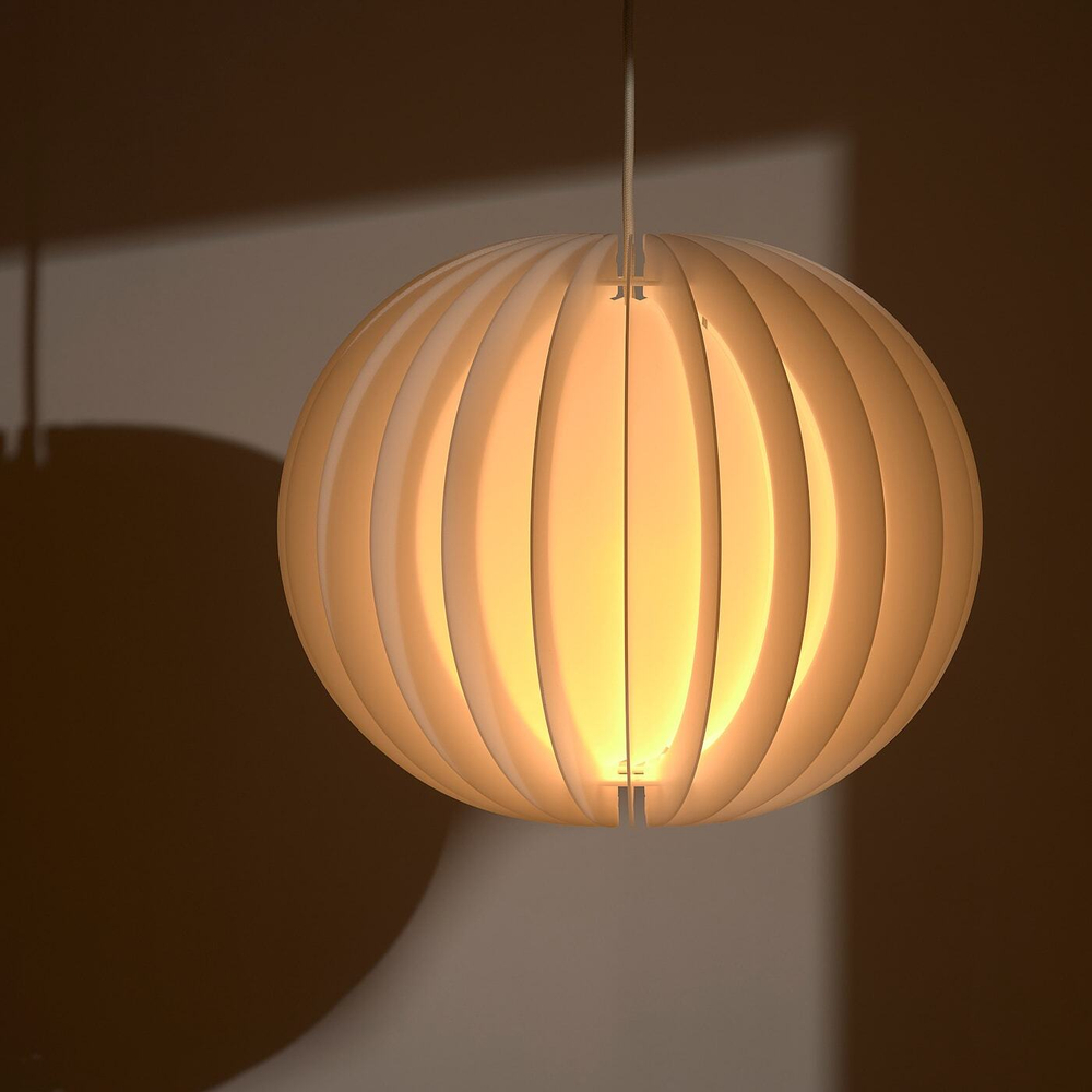 Подвесной светильник IKEA HAVSFJADER / HEMMA (ХАВСФЬЕДЕР / ХЕММА), Белый, 42 см