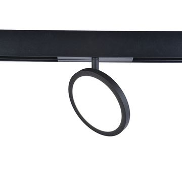 Трековый светодиодный магнитный светильник CLT 0.33 012 9W BL 4000K 48V чёрный Space Crystal Lux