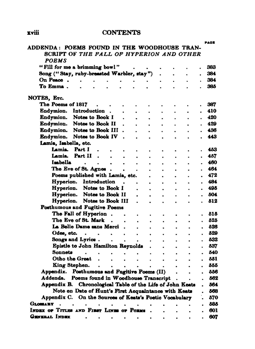 The Poems of John Keats | Keats John