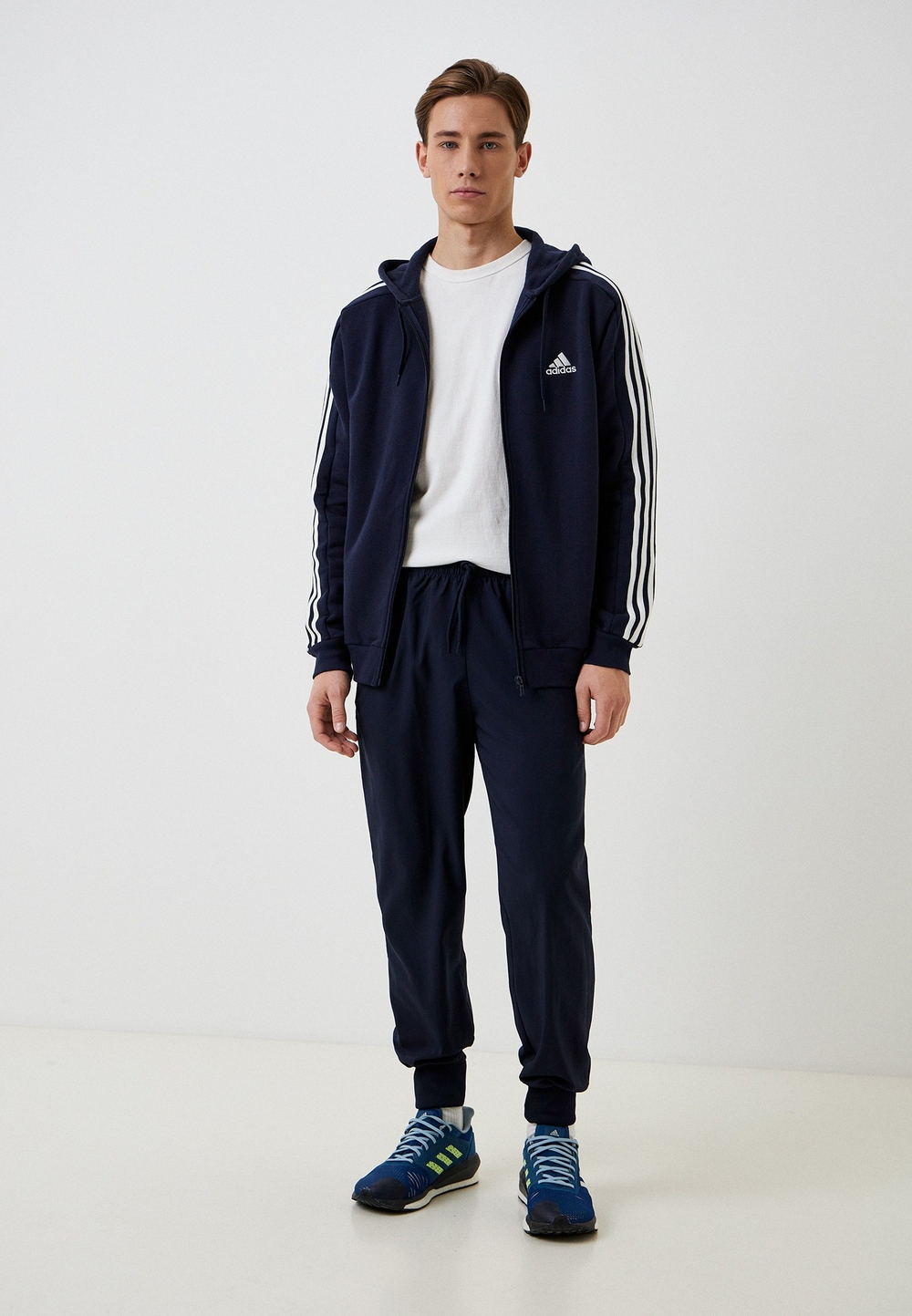 Толстовка мужская ADIDAS M 3S FL FZ HD