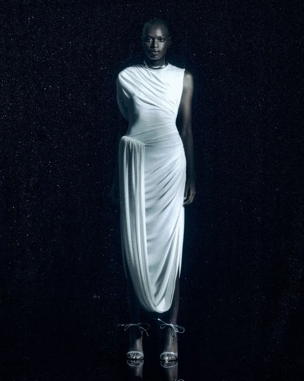 Платье с буфом