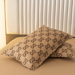 Комплект постельного белья Сатин с Одеялом 100% хлопок на резинке OBR122