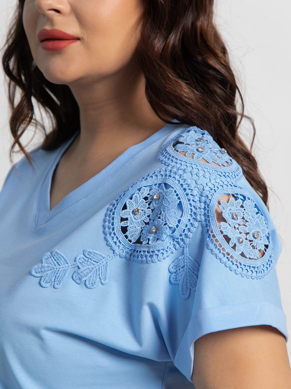 Блуза Время перемен (голубая) Б15478-20М LT Collection