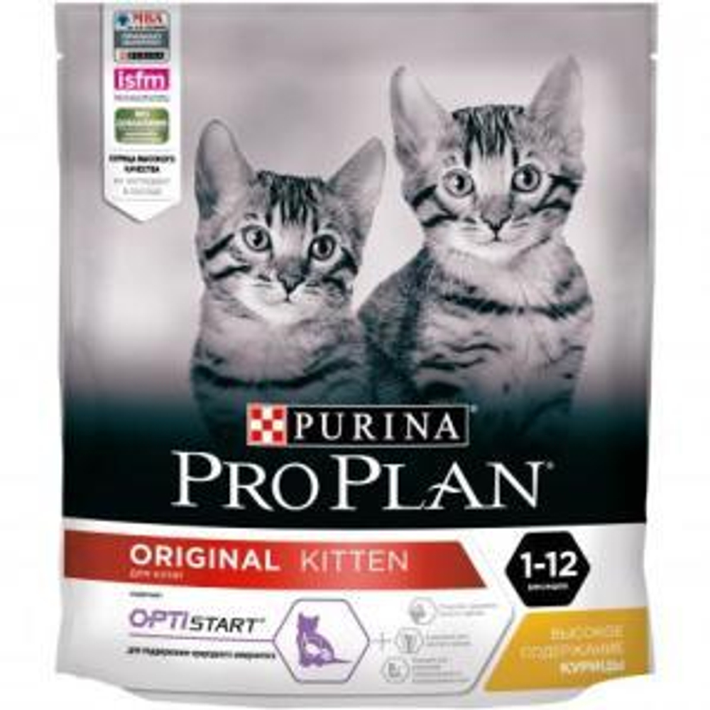 ProPlan 400г Original Kitten Сухой корм для котят Курица