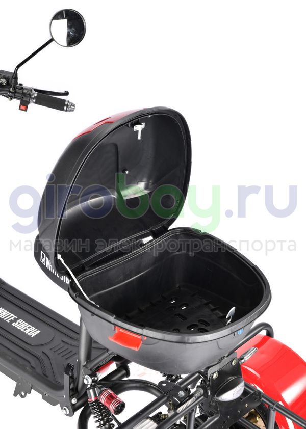 Электроскутер WHITE SIBERIA TRIKE MINI 1500W - Красный фото №24
