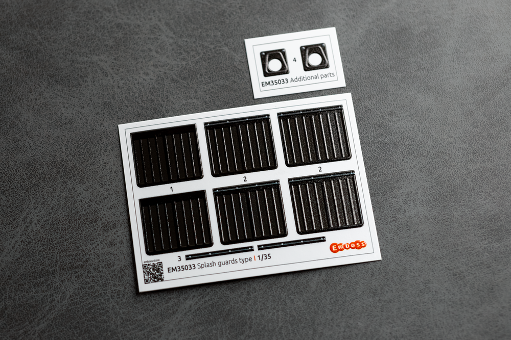GAZ-66 Splash Guards for GAZ-66 and other trucks 1/35 EM35033 (3D decal)