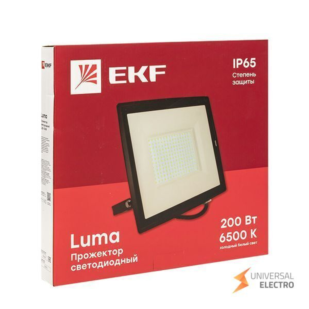Прожектор светодиодный СДО-3008 200Вт 6500К IP65 LUMA EKF
