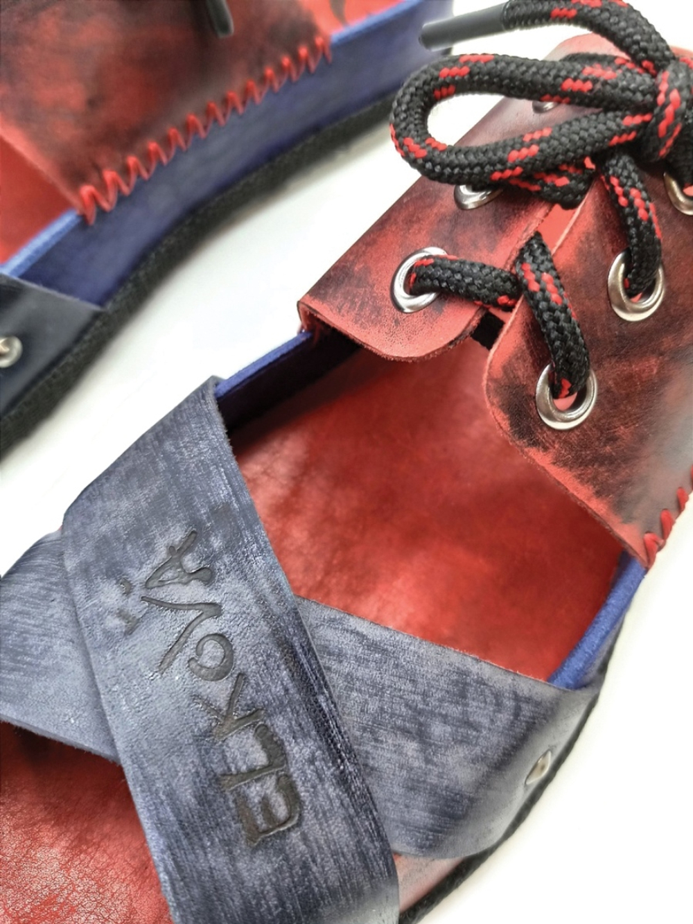 Шлёпанцы "Blue&Red"