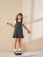 Сарафан школьный для девочки Next T40-836, Серый