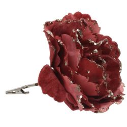 GAEM Цветок искусственный "Роза" (на клипсе), L15 W15 H13 см