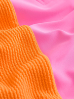 Купальник слитный на молнии для девочки Next E76-812, Розовый, Оранжевый