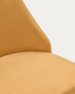 Rosie Стул из горчичной синели с ножками из массива ясеня