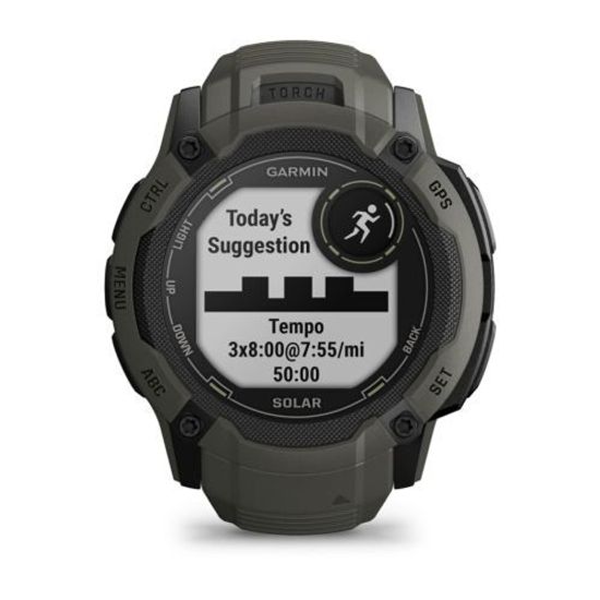 Умные часы Garmin Instinct 2X Solar темно-зеленый