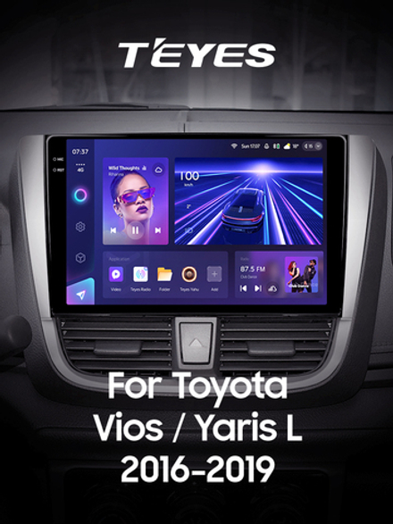 Teyes CC3 2K 10,2"для Toyota Vios, Yaris L 2016-2019