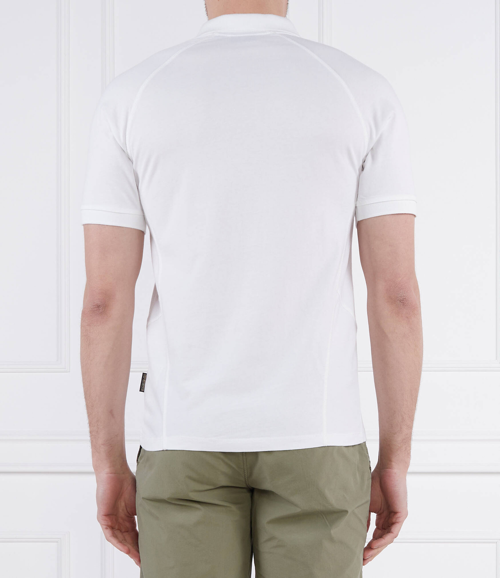 Поло E-SANTIAGO SS BRIGHTWHITE 002 Napapijri - белый(NP0A4H13)