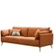 Трехместный диван Lucca 220 см, натуральная кожа цвета Camel