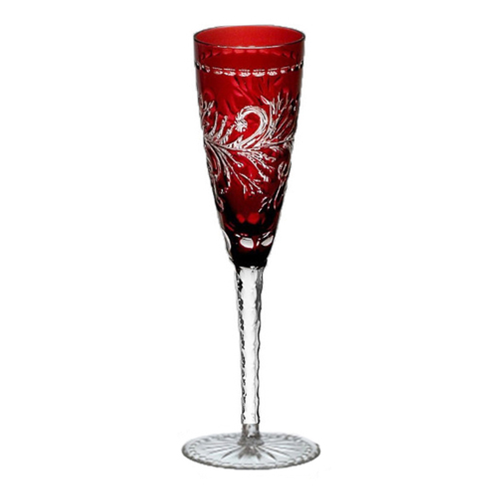 Фужер для шампанского 170 мл Ajka Crystal Monica темно-бордовый Венгрия