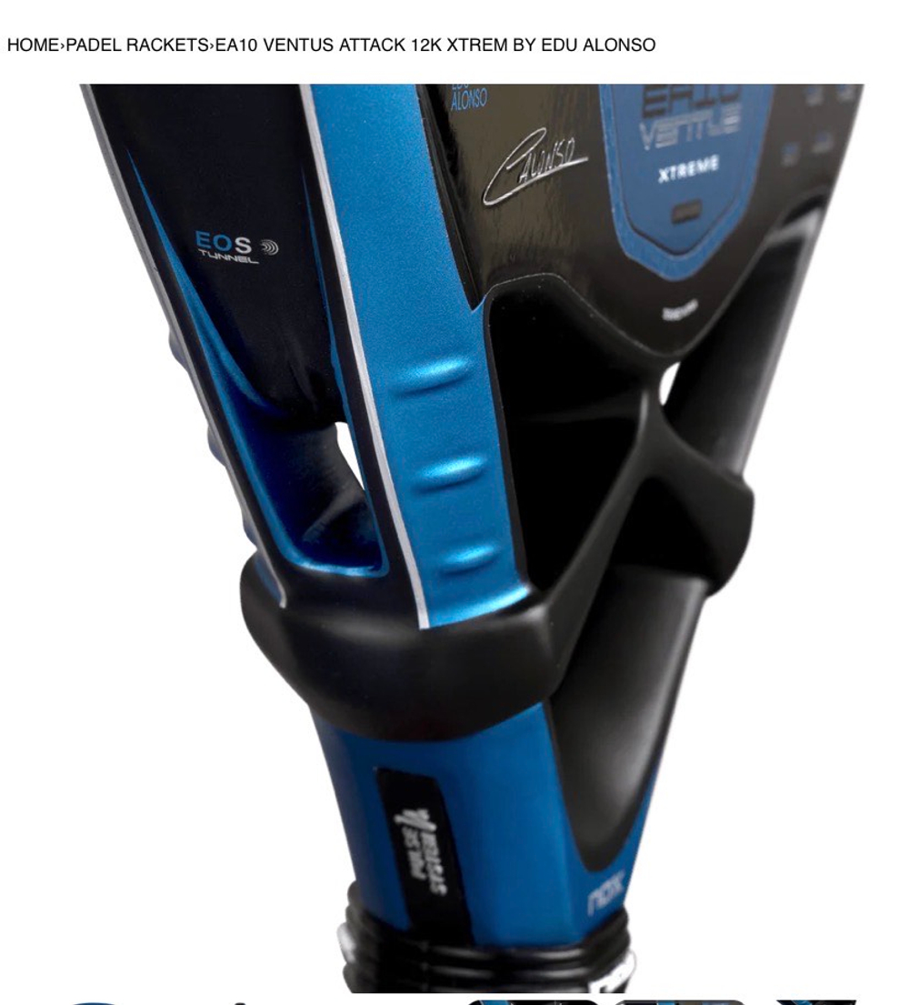 NOX, SS, PALA EA10 VENTUS ATTACK 12K XTREM BY EDU ALONSO (2026), Padel Racket