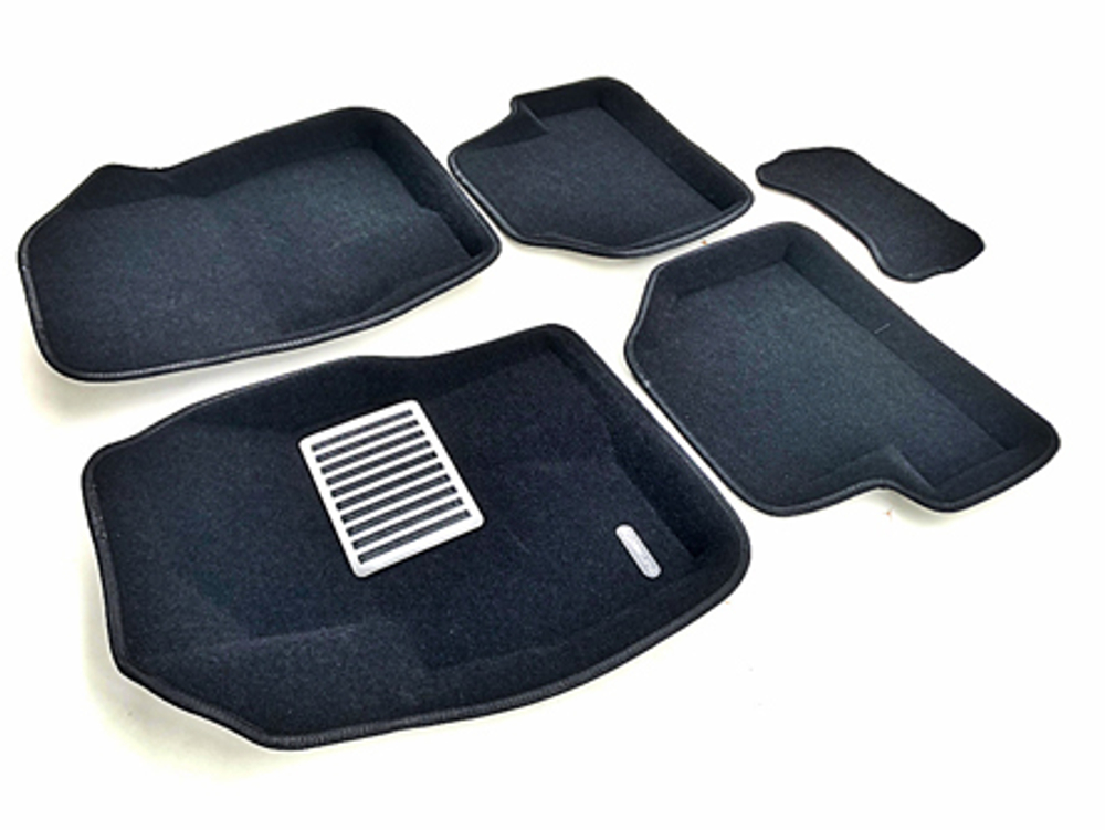 Коврики салона для FORD Focus 2 (2005-2011) Euromat 3D Lux черные. Арт. EM3D-002214