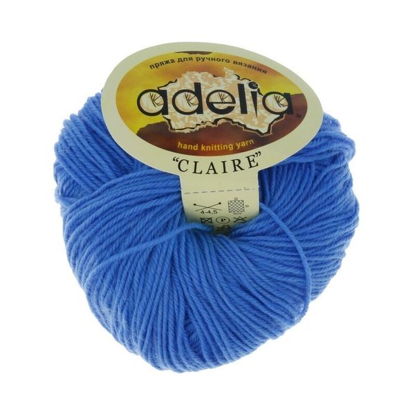 Пряжа Adelia Claire / уп.10 мот. по 50г, 138м, 309 яр.голубой