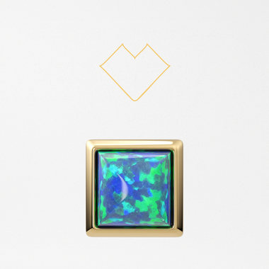 Square opal cab NOVIZIO