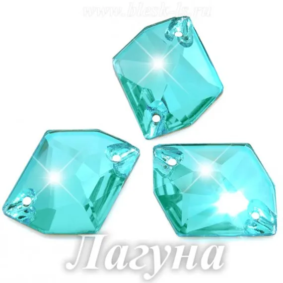 Пришивной ромб Dongzhou с 2 отверстиями, Лагуна