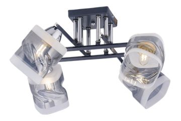 74333/4 CHROME+GRAY (2) Люстра (RL)
