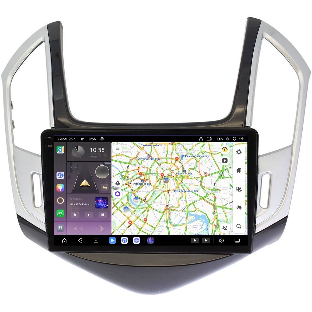 Магнитола для Chevrolet Cruze 2012-2015 - Carmedia SF-9292 QLed+2K, Android 13, TS20, CarPlay, 4G SIM-слот