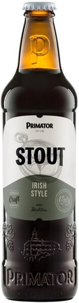 Пиво Приматор Стаут / Primator Stout 0.5 - стекло