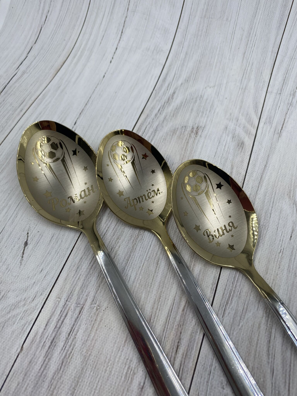 именная ложка футбол