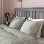 Кровать - IKEA HEMNES, 200х160 см, жесткий матрас, серый, ХЕМНЕС ИКЕА