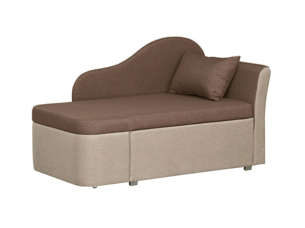 Тахта Мася-12 левый жаккард тесла шоколад/крем