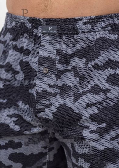Трусы мужские семейные для больших мужчин Pantelemone PMBB-447, камуфляж серый