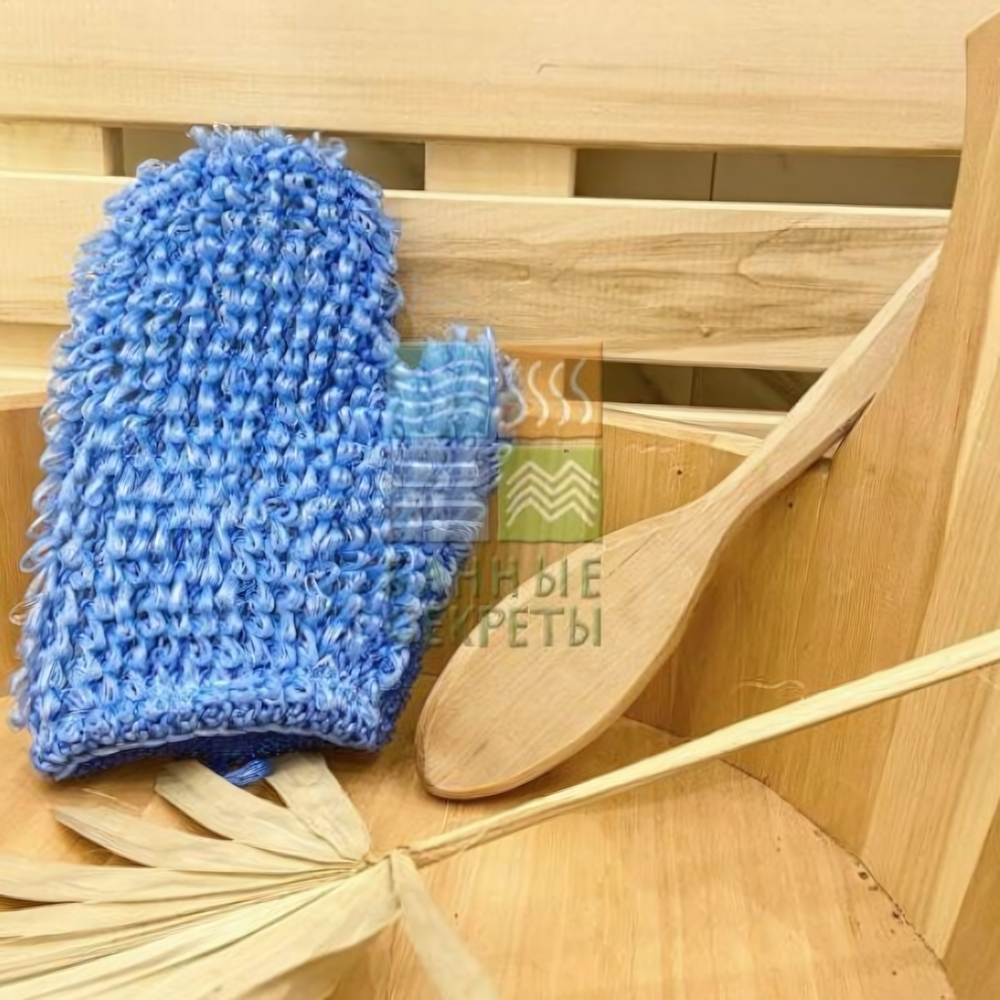 Мочалка банная (рукавица) ПЭТ 0091