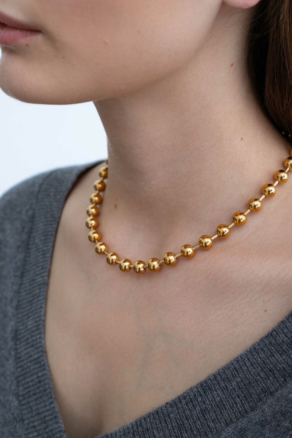 Цепь Perlina 8 мм ( Gold tone )