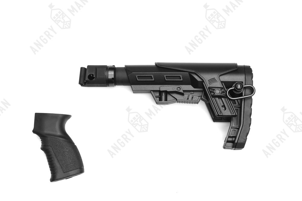 Комплект приклада на АКС-74У/АКСУ на базе приклада Alpha-CP, K.Arma