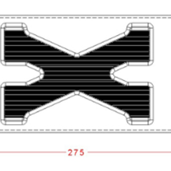 Форма для шоколадных фигур "Буквы" - X (275*135мм)