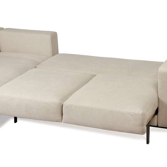 Раскладной диван Newton левосторонний светло-серый