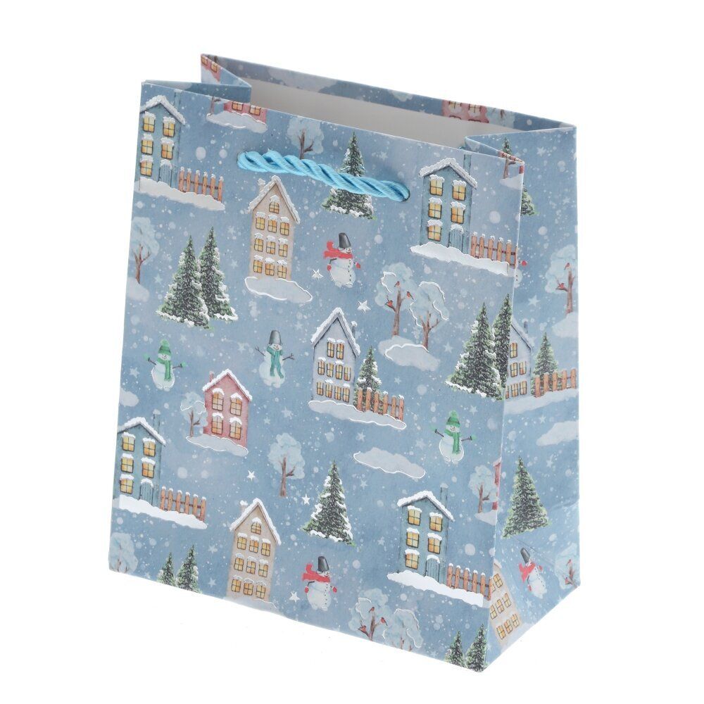 GAEM Пакет подарочный (бумага 210г/м2, блок 12шт), L12 W6 H14 см, 4в.