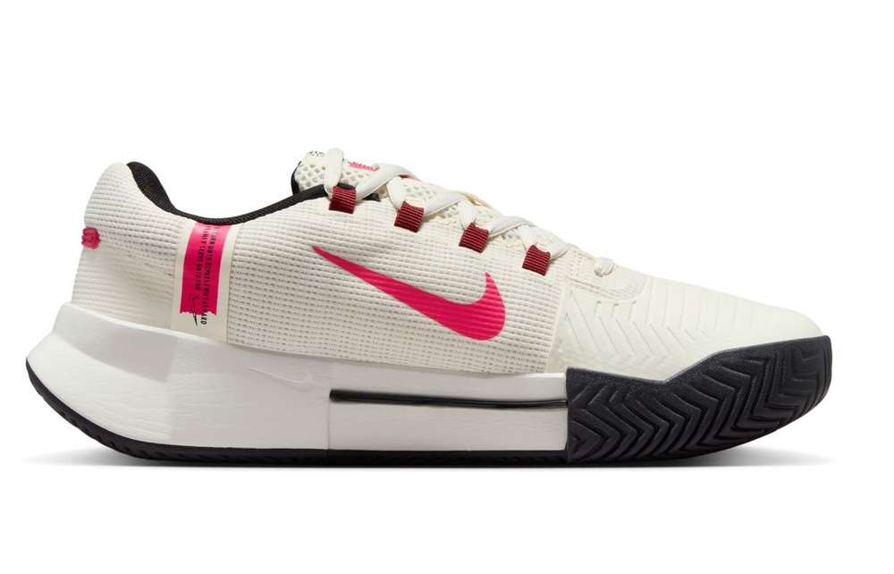 Женские теннисные кроссовки Nike Zoom GP Challenge 1 - pale ivory/rush pink/sail/team red