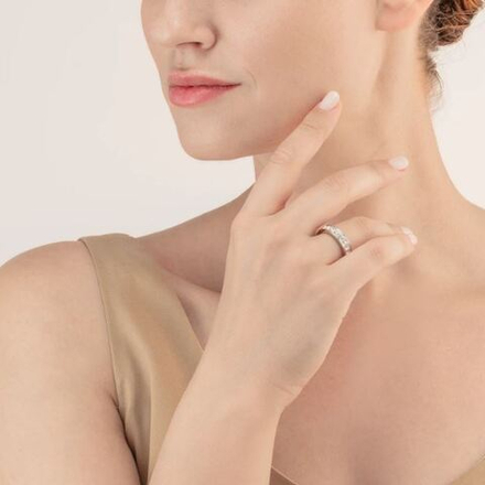 Кольцо Coeur de Lion Crystal-Silver 18.5 мм 0131/40-1817 58