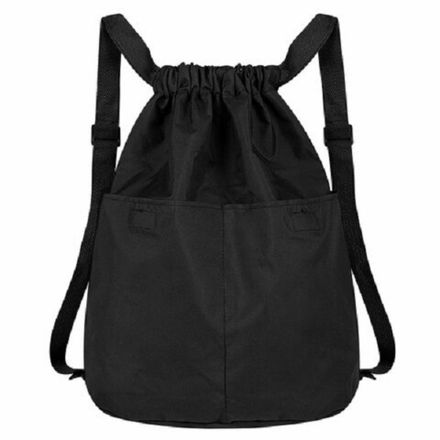 Мешок для обуви 2 отделения, спортивный, Heikki, 40*35см, черный