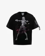 Футболка Heartz Christine Silver-Printed черная