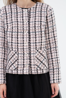 Жакет женский 3883ВПБ, клетка #323Кл043883ВПБ