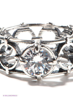 "Прия" кольцо в серебряном покрытии из коллекции "Санскрит" от Jenavi