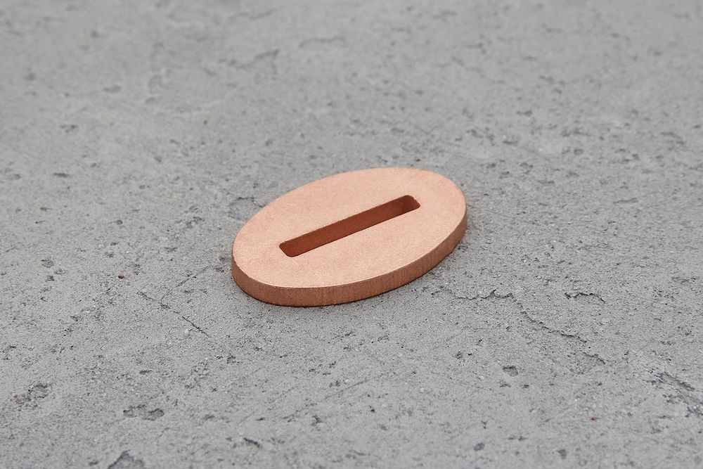 Больстер из меди 3мм, 33x22мм