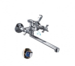 Смеситель для ванны и раковины 1/2 кер F2124 FRAP картриджн перекл (L излив, хром, латунь)